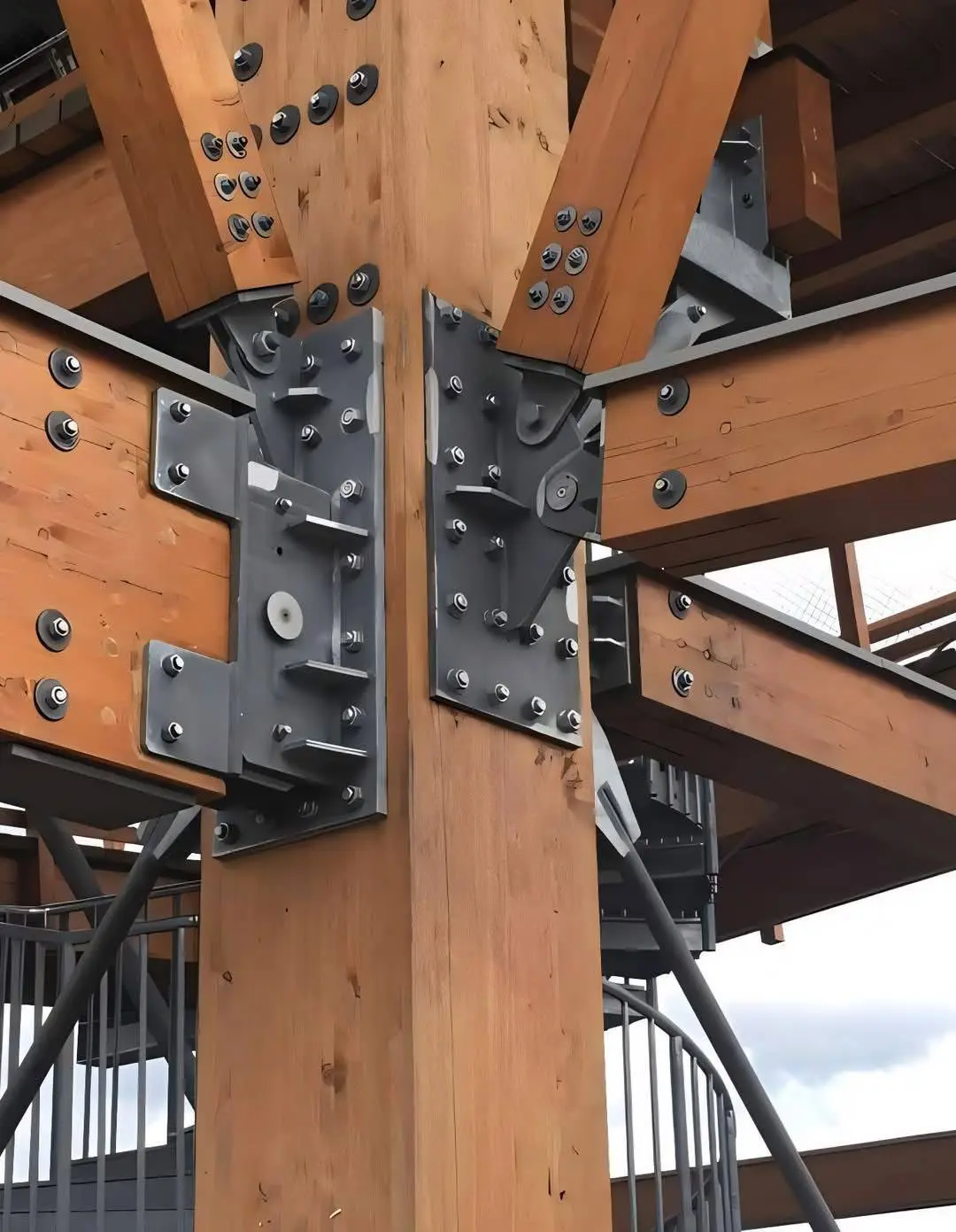 Structural deck hardware detail
