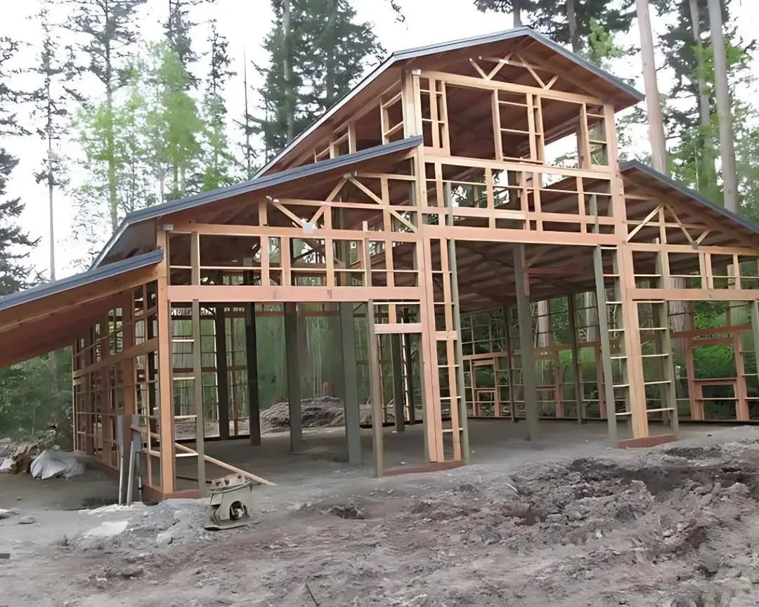 Large exterior framing project