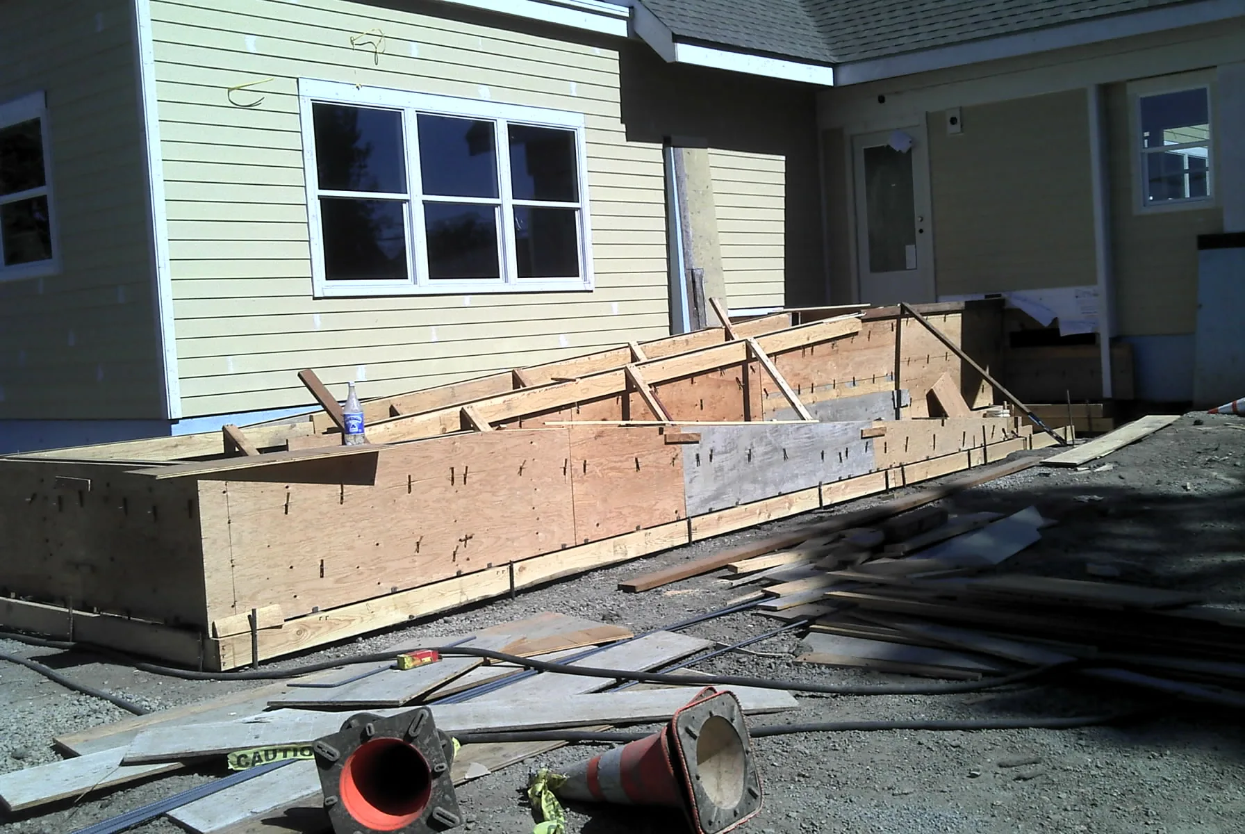 ADA ramp formwork and construction