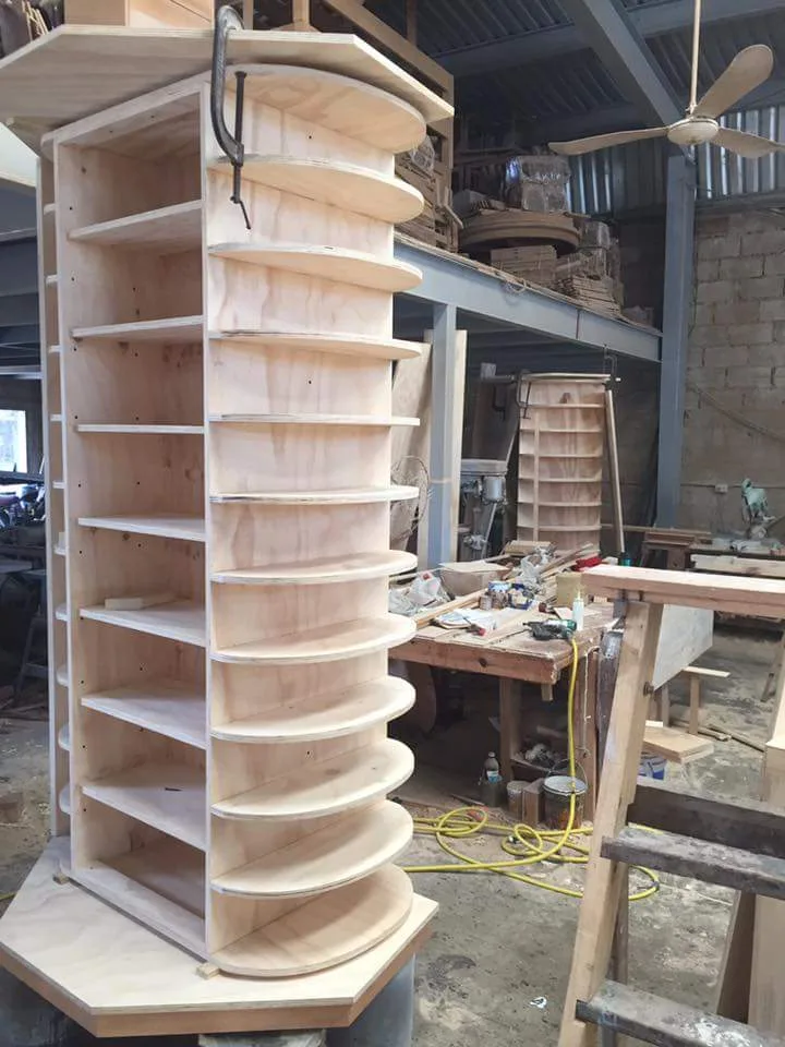 Custom cabinet and shelving installation