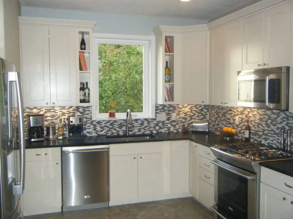 Kitchen renovation with updated cabinetry